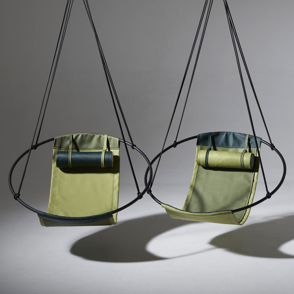 Sling Outdoor Hanging Chair Swing Seat - Green by Studio Stirling product image