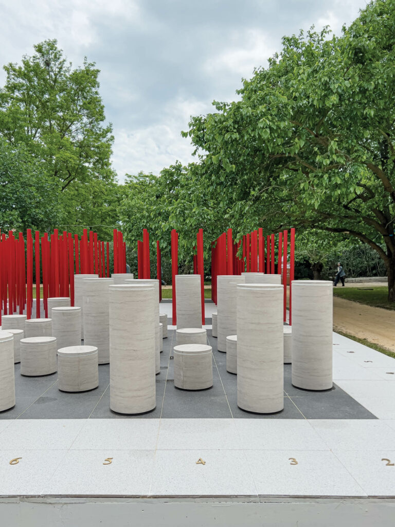 A Symbiotic Narrative, an installation of 50 massive scrolls